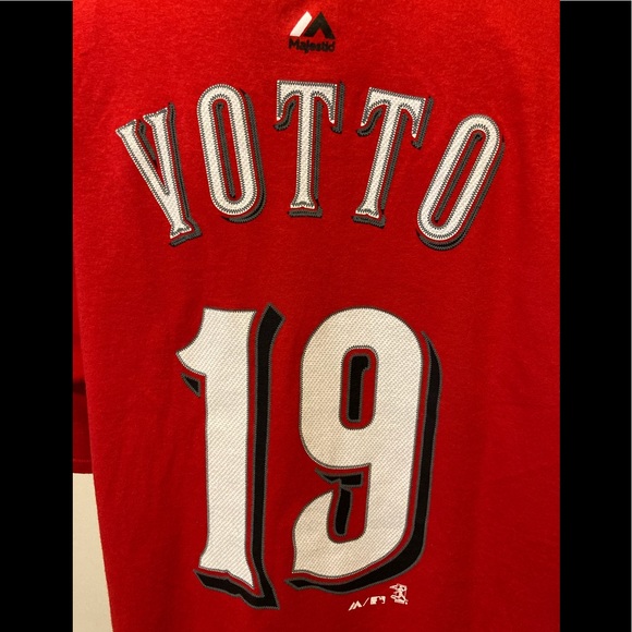 🆕⚾️ Cincinnati Reds Joey Votto Jersey Tee ⚾️🆕 - Picture 12 of 16